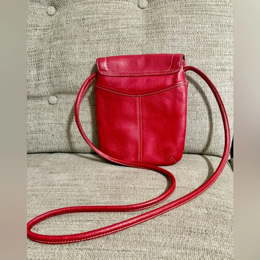 Tignanello‎ Cherry Red Crossbody Bag